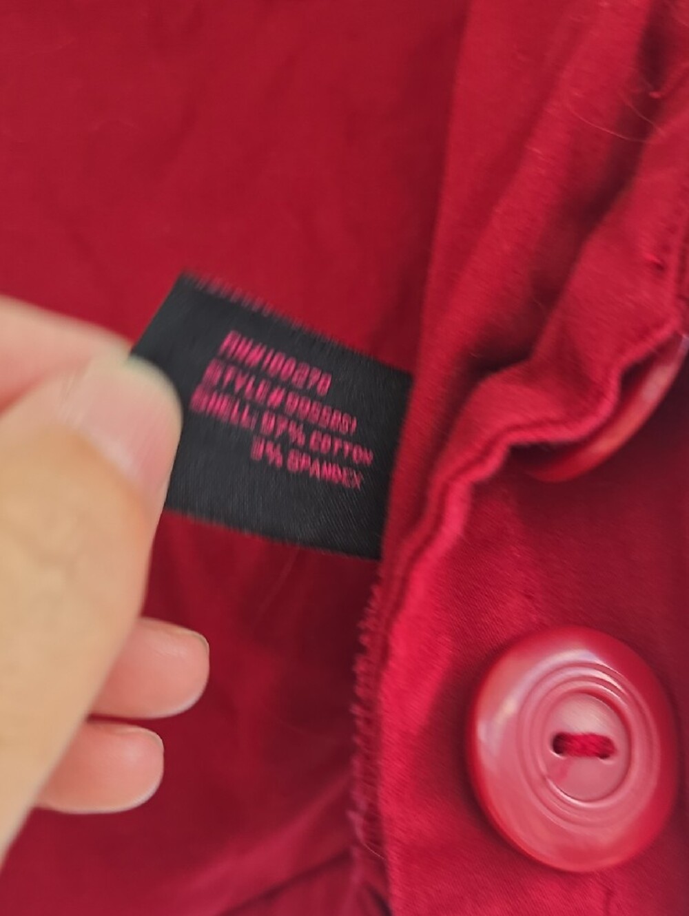 Body Central Red Ruffle-Trim Blazer Jacket - Picture 8 of 10